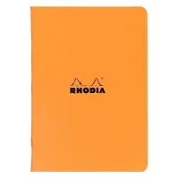 Rhodia® Orange Side Stapled Lined Notebook, 9" x 11.75"