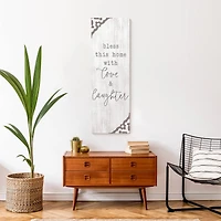 Bless this Home with Love & Laughter Canvas Wall Art