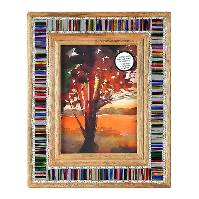 5" x 7" Wood & Glass Mosaic Tabletop Frame, Atelier by Studio Décor®
