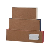 Glitzhome® 12" LED Wooden Patriotic Block Sign