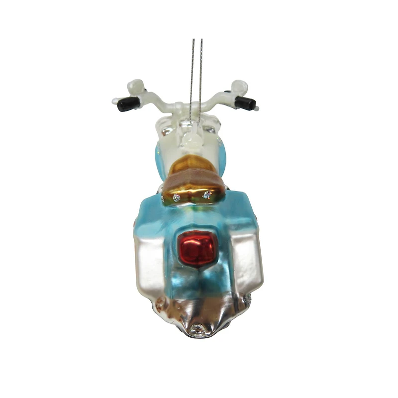 5" Beach Motorcycle Glass Ornament by Ashland®