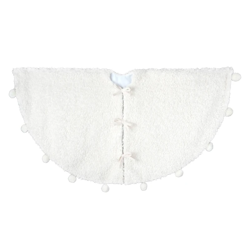 4ft. White Faux Fur Tree Skirt by Ashland®