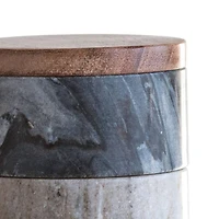 Hello Honey® Marble Stacking Pinch Pots with Wooden Lid