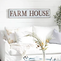 Brown & Silver Metal Farmhouse Sign Wall Décor