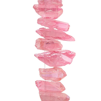 Light Pink Crystal Quartz Stick Beads by Bead Landing™