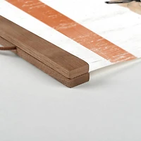 Halloween Pumpkins Teak Hanging Canvas