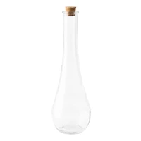 12 Pack: 7" Clear Glass Teardrop Vinegar Bottle by Ashland®