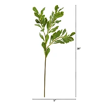 28" Variegated Salal Artificial Spray (Set of 4)