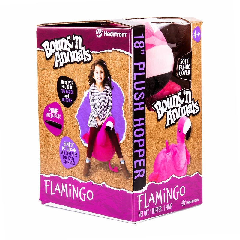 Hedstrom 18" Plush Flamingo Hopper Ball With Pump