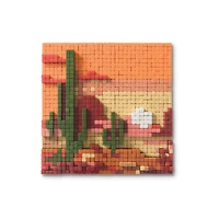 Desert Plants Pixelated Brick Art Kit by Make Market®