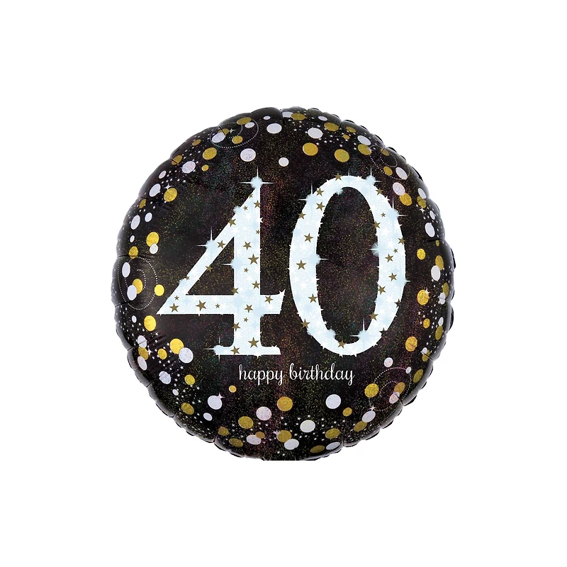 18" Sparkling Birthday 40 Foil Balloon