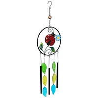 27.5" Ladybug Dreamcatcher Outdoor Garden Windchime