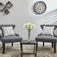 20" Mini Calla Lily Silk Flower Arrangement in Vase