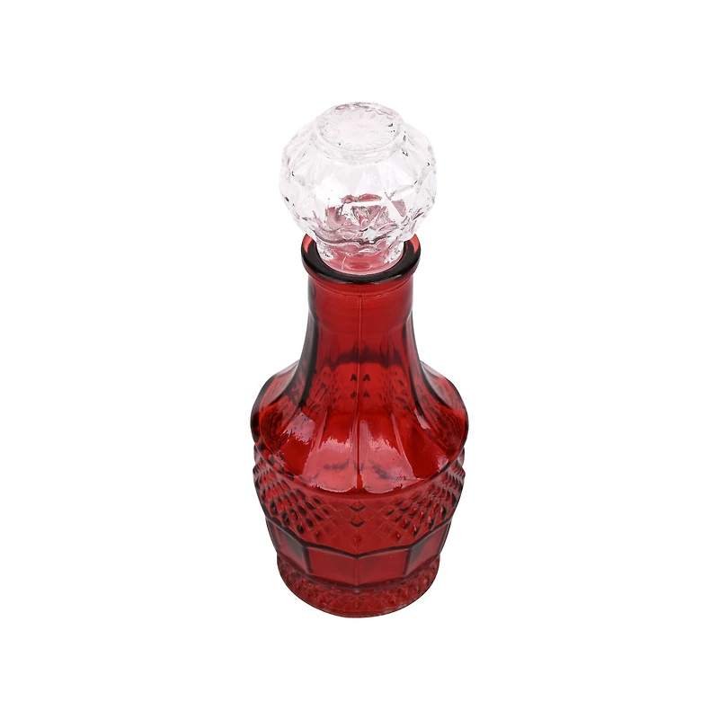 6" Red Glass Bottle Tabletop Décor by Ashland®