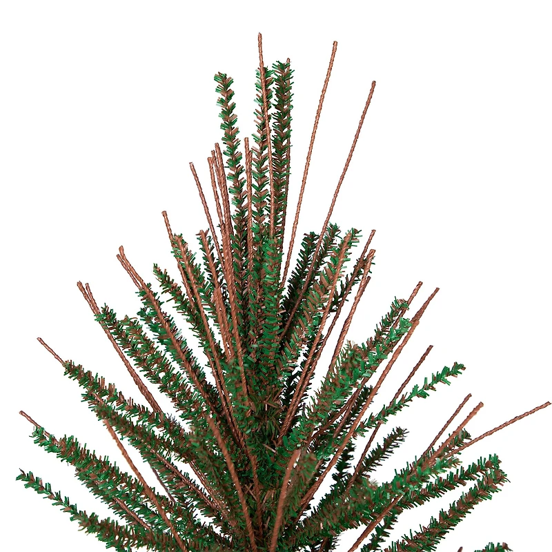 6ft. Unlit Two-Tone Warsaw Twig Artificial Christmas Tree with Stand