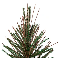6ft. Unlit Two-Tone Warsaw Twig Artificial Christmas Tree with Stand