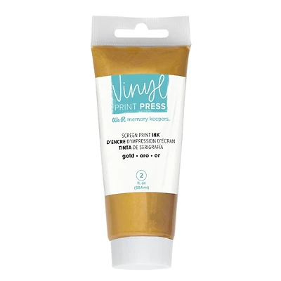 We R Memory Keepers® Metallic Vinyl Print Press Screen Print Ink, 2oz.