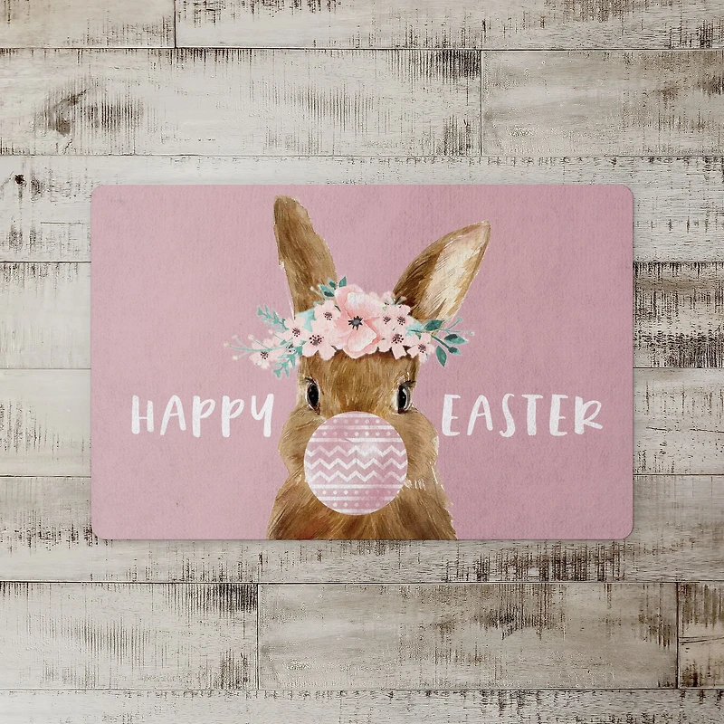 Easter Bunny Bubblegum 18" x 27" Floor Mat