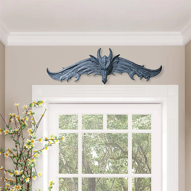 Design Toscano 2.9ft. The Hardwick Dragon Wall Pediment