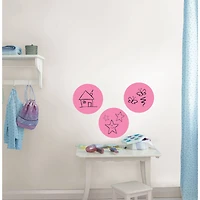 WallPops Flirt 13" Pink Dry Erase Dot Decals, 3ct.