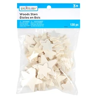 12 Packs: 130 ct. (1,560 total) Wood Stars by Creatology™
