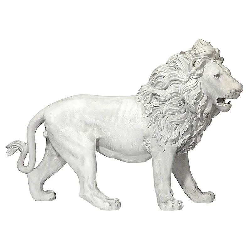Design Toscano 25.5" Regal Lion Sentinel of Grisham Manor Statue with Left Foot Forward