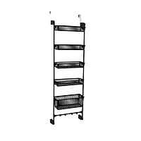 Household Essentials Over the Door Basket Storage Rack