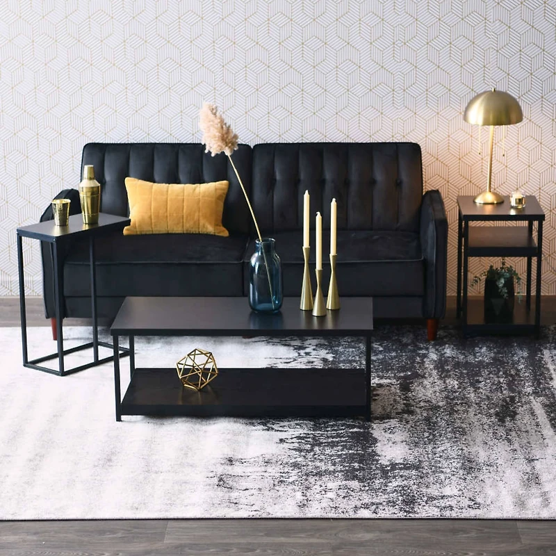 Household Essentials Jamestown 2-Shelf End Table