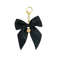 Blue Moon Studio™ Black Fabric Bow Bag Charm