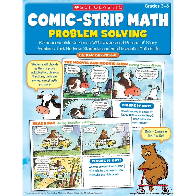 Scholastic Teaching Resources Comic-Strip Math: Problem Solving Book