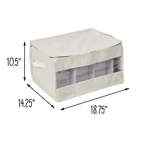 Honey Can Do Natural Stemware Storage Box Set