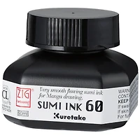 Kuretake Zig Cartoonist Sumi Black Ink