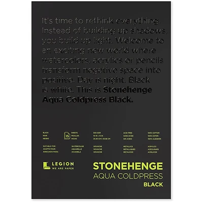 Legion Stonehenge Aqua Coldpress Black Pad