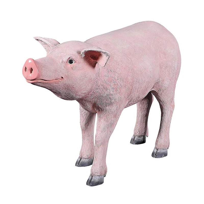 Design Toscano 38.5" Porkchop the Pig Lifesize Hog Statue