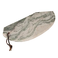 Hello Honey® 15" Green Mélange Marble Organic Shaped Board