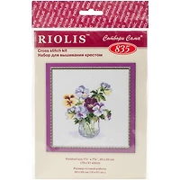 RIOLIS Pansies Cross Stitch Kit