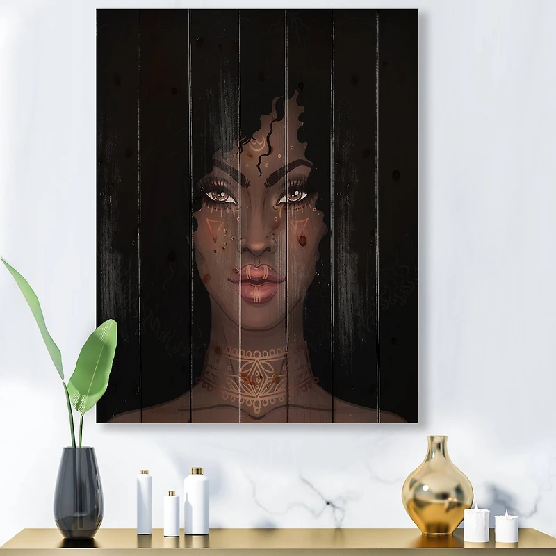 Designart - Portrait of African American Woman II