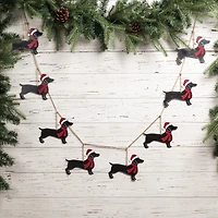 Glitzhome® 6ft. Metal Christmas Dog Garland
