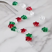 Christmas Glass Star Beads, 10mm by Bead Landing™