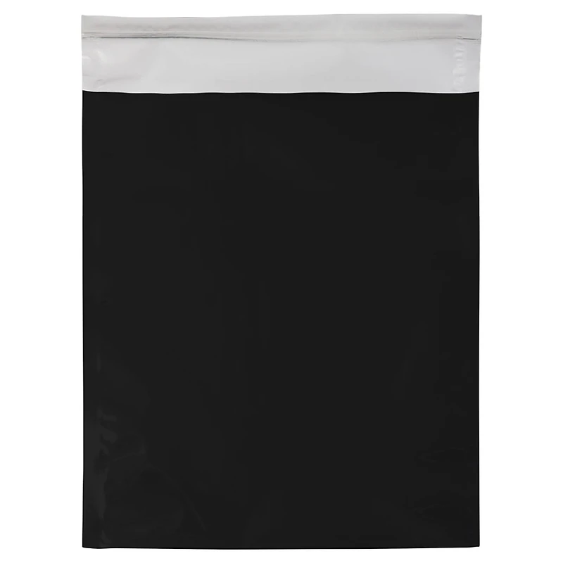 JAM Paper 9" x 12" Black Foil Open End Envelopes, 25ct.