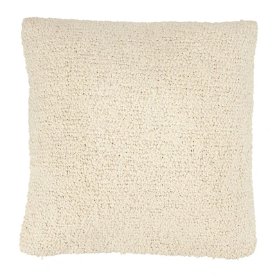 Hello Honey® Cream Woven Cotton Bouclé Pillow