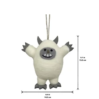 5.5" White Yeti Felt Ornament by Ashland®