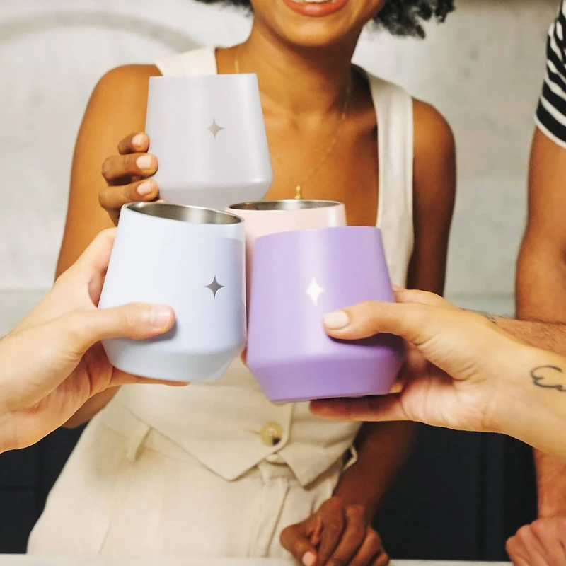 JoyJolt® 12oz. Vacuum Insulated Stemless Wine Tumbler with Lid