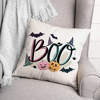 Boo Icons Throw Pillow