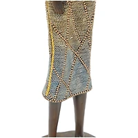 22" Bronze Standing Woman Sculpture