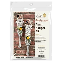Solid Oak Make-Ramé™ Mini Hanger Macramé Plant Hanger Kit