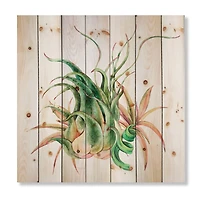 Designart - Tropical Leaves Air Plant Succulent