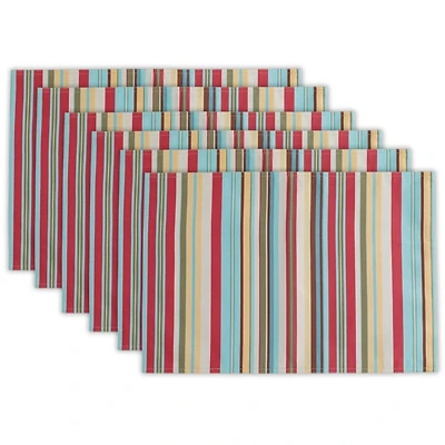 DII® Summer Stripe Outdoor Placemats, 6ct.