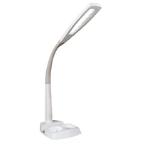 OttLite Wellness Series 26.25" White LED Desk Lamp with Charging Station