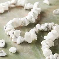 Matte Howlite Chip Beads by Bead Landing™